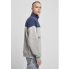Troyer Sweater Heavy Color Block Starter heather grey/dark blue