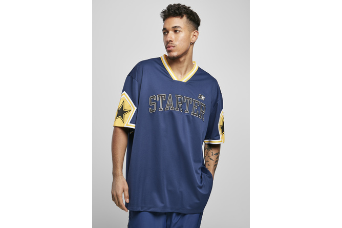 T-shirt de sport Star Sleeve Starter bleu foncé