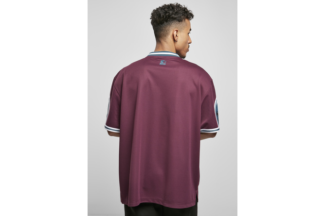 Sports T-Shirt Star Sleeve Starter dark violet