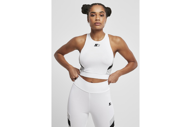 Sports Cropped Top Ladies Starter white/black