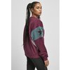 Crewneck Sweater Retro Ladies Starter dark violet/teal