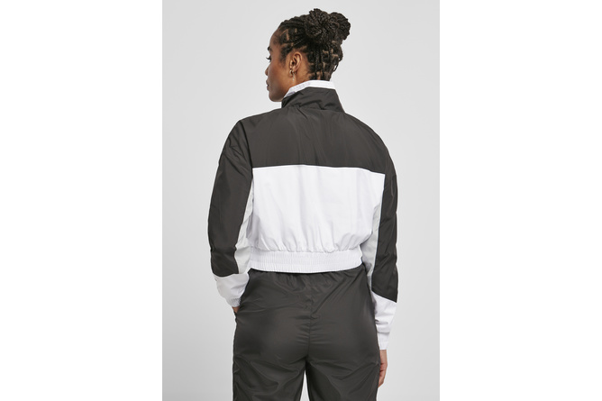 Giacca Pull Over Colorblock Ladies Starter nero/bianco