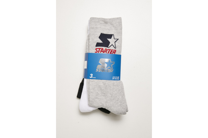 Tennis-Socken Starter heather grau/schwarz/weiß