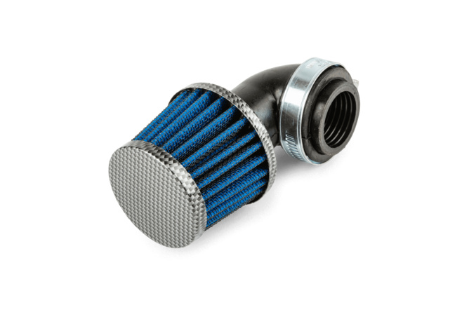 Air Filter KN conical 90 degree angle 28-35mm carbon look
