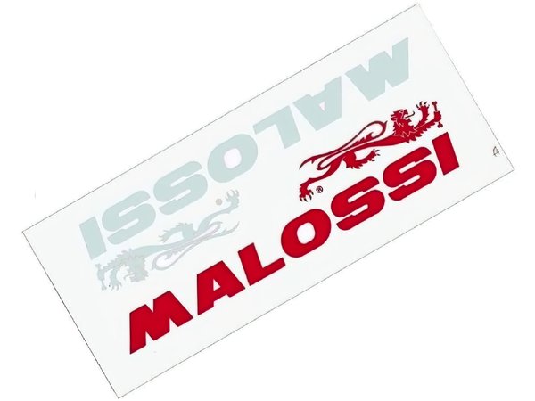 Stickers Malossi red and white (220x50mm)