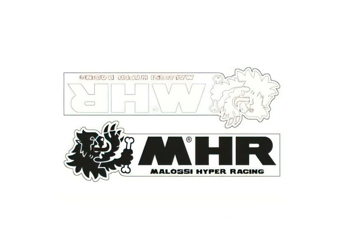Adhesivo MHR Negro blanco (145x35mm)
