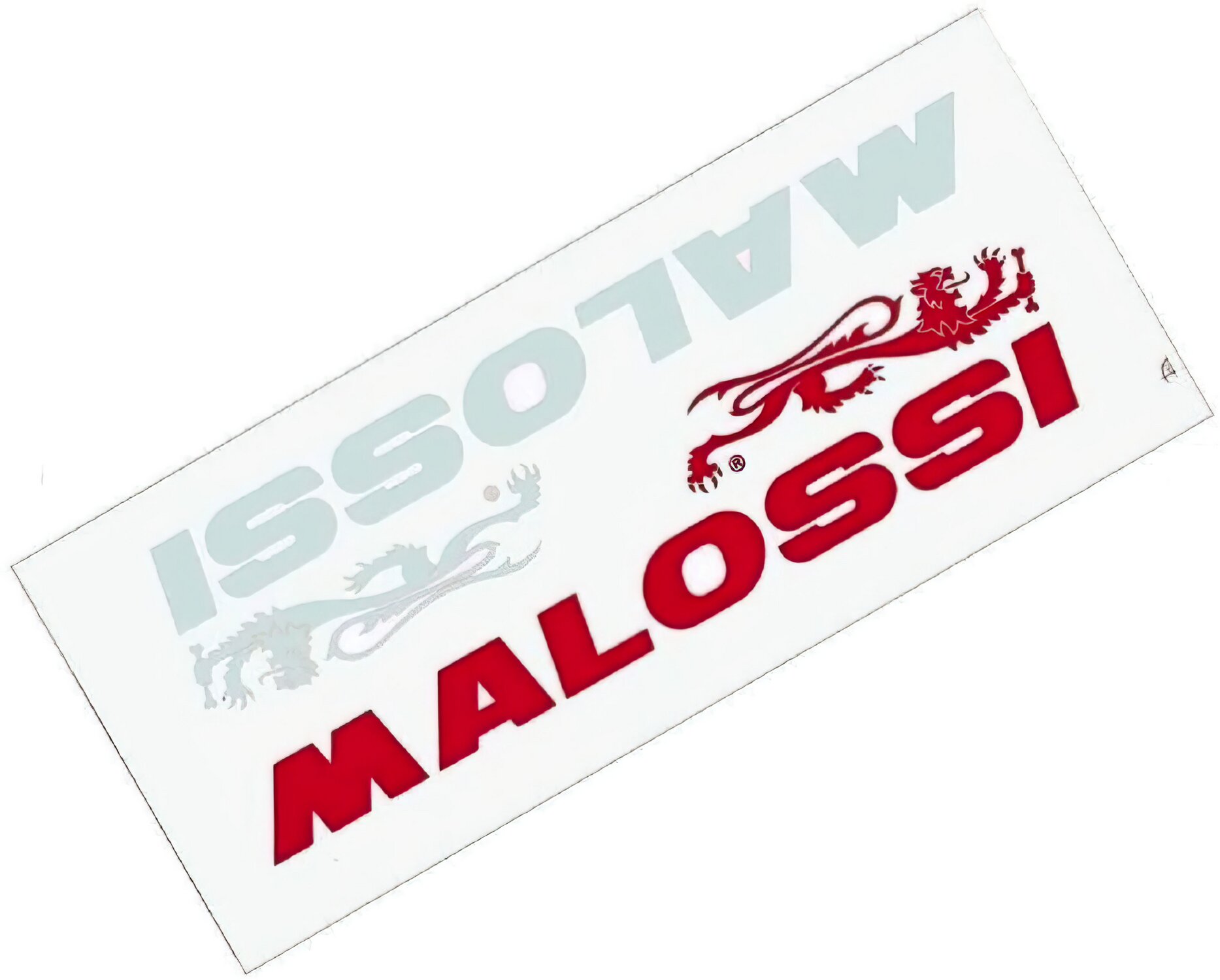Adesivi Malossi rosso e bianco (125x30mm) acquista