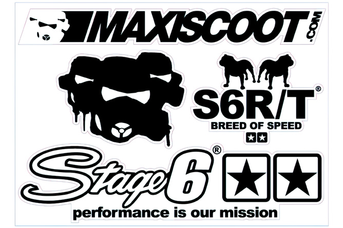 Maxiscoot stickers 140x100mm