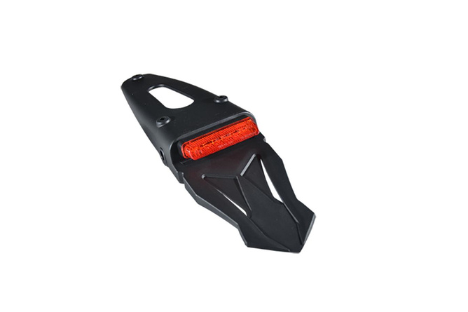Support de plaque avec feu arrière à Led (x6) rouge Moto 50cc