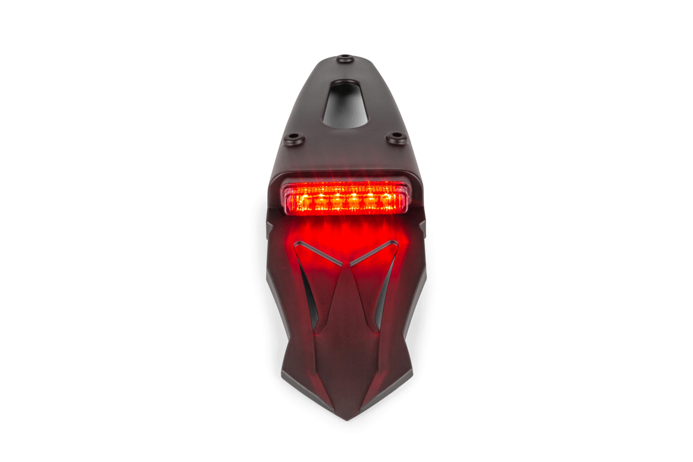 Support de plaque avec feu arrière à Led (x9) rouge Moto 50cc