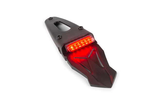 License Plate Holder with tail light tinted 6 LEDs 50cc Supermoto