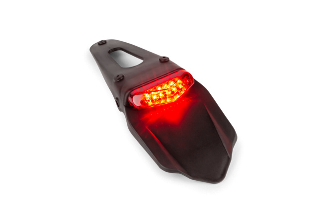 License Plate Holder with tail light red 9 LEDs 50cc Supermoto
