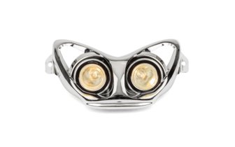 Twin Headlight Mask Evolution Yamaha Aerox / Nitro chrome 
