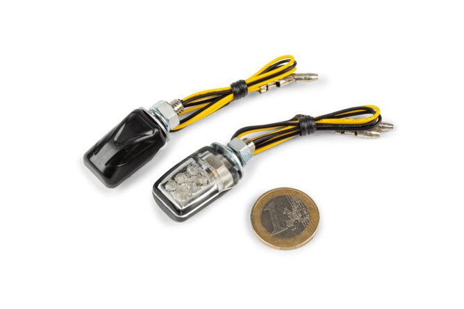 Frecce LED Micro 6 LED nero / trasparente