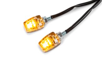 Blinker LED LED Mini 2 schwarz transparent mit CE Prüfzeichen