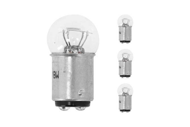 Bulbs (x4) 12V - 23/8W BAY15D (P23/8W) white 