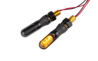 Blinker LED Mini schwarz / getönt mit CE Prüfzeichen