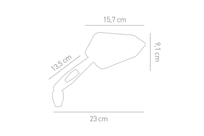 Specchietti STR8 “STREET” incl. adattore M8/M10, nero, con omologazione