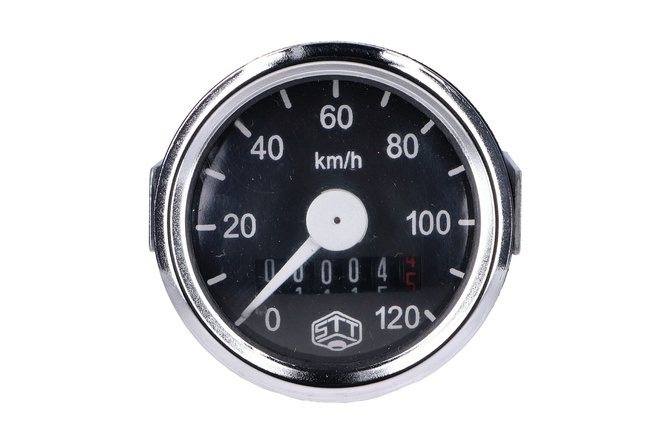 Speedometer Schmitt 120km/h round 48mm Simson