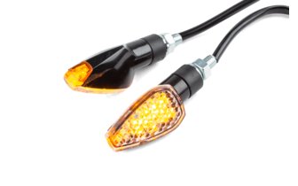 Blinker LED schwarz / weiß mit CE Prüfzeichen