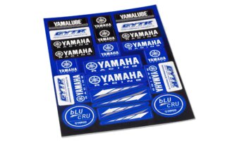 Aufkleber Bogen Yamaha Racing blau