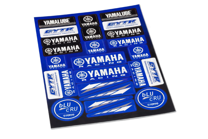 Planche autocollants Yamaha Racing bleu