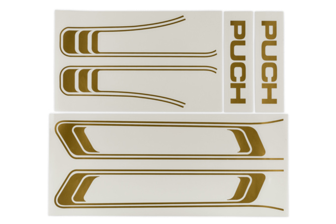 Sticker Puch Maxi (x6) PVC gold