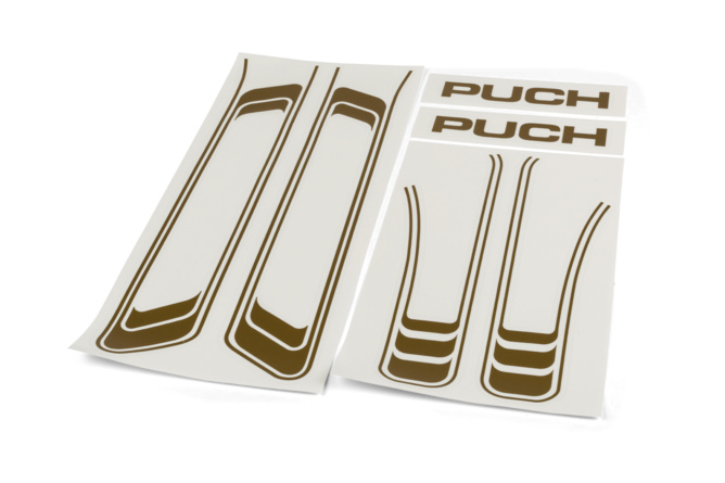 Sticker Puch Maxi (x6) PVC gold
