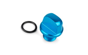 Oil Cap STR8 New Style Yamaha BW's / Aerox anodized blue