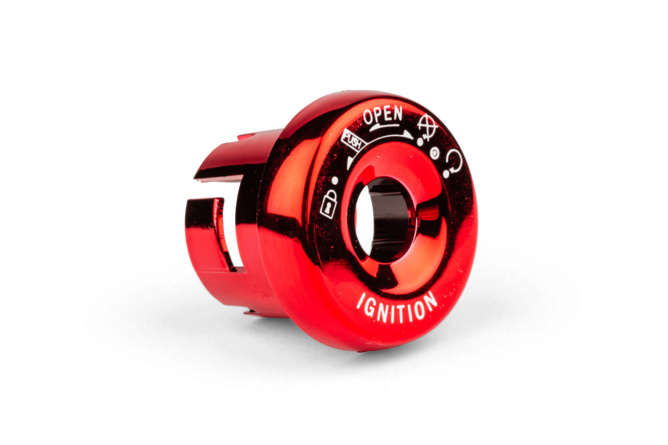 Lock Cover STR8 Yamaha Aerox / MBK Nitro anodized red