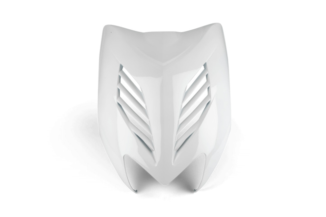 Mascherina faro Yamaha Aerox fino 2013 New Design bianco