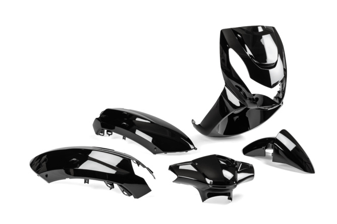 Fairing Kit 7 pcs. black metallic Peugeot Kisbee