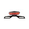 Taillight LED Hexagonal Black-Line with license plate holder