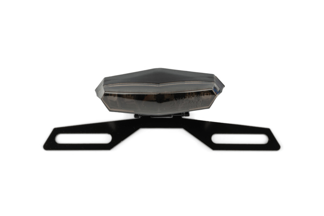 Fanalino LED Hexagonal Black-Line con portatarga