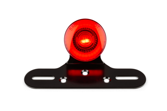 Fanalino LED Circular rosso con portatarga