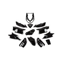 Maxtuned Verkleidungsset 14-teilig - Schwarz Metallic Für Peugeot Speedfight 4