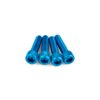 Set di viti aspirazione M6x25mm alluminio blu (x4)