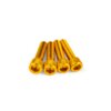 Set di viti aspirazione M6x25 mm alluminio oro (x4)