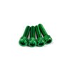 Kit visserie d'admission M6x25mm Alu Vert (x4)