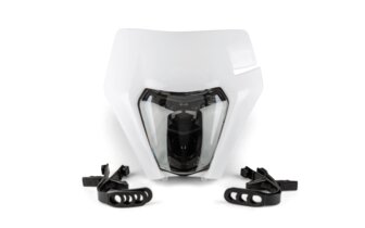 LED Headlight type KTM EXC white with LED strip