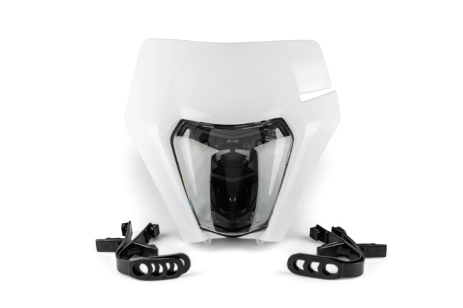 LED Headlight type KTM EXC V2 white with LED strip