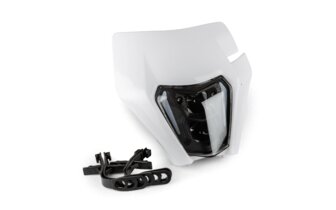 LED Headlight type KTM EXC V2 white with LED strip