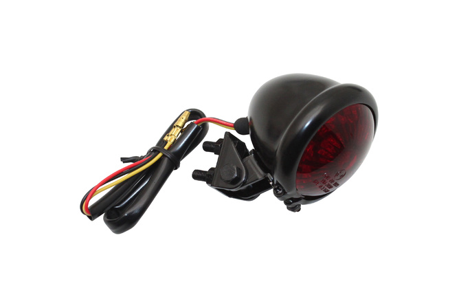 LED Taillight round red / black