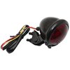 LED Taillight round red / black