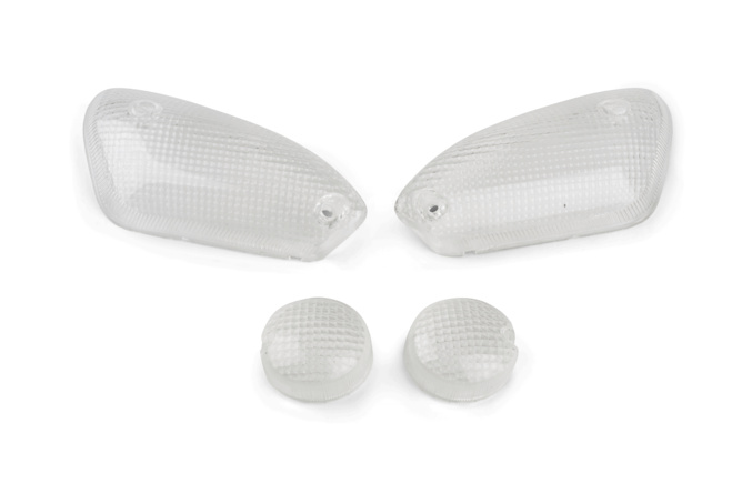 Indicator Lens Set (4) with taillight Yamaha Aerox 99 - 2013 white