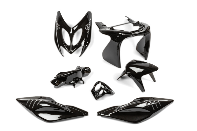 Fairing Kit 7 pcs. black Yamaha Aerox before 2013