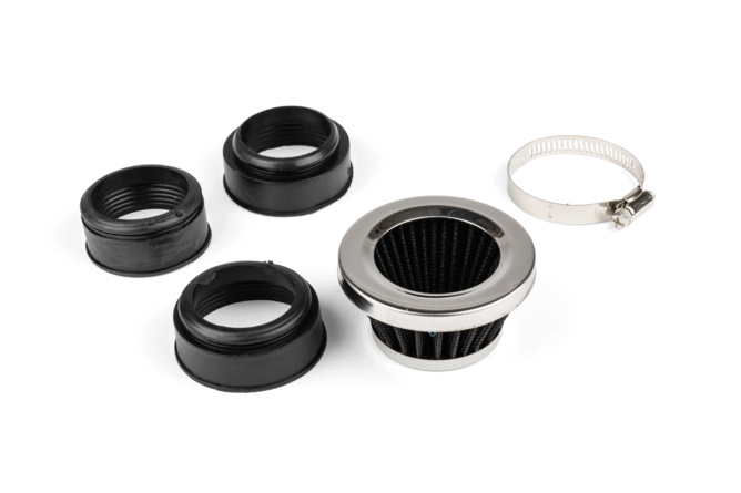 Luftfilter Typ KN Powerfilter Shorty 44 - 54mm Chrom