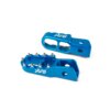 Cale pied passager STR8 Derbi CNC Bleu (la paire)