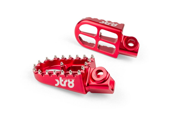Footpegs Rieju MRT STR8 CNC Red (Set)