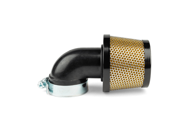 Luftfilter konisch mit Grill D.28 - 35mm gerade schwarz